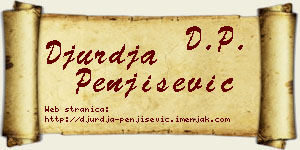 Đurđa Penjišević vizit kartica